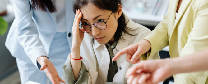 Stressed orthodontic staff member overwhelmed by inadequate workplace training.